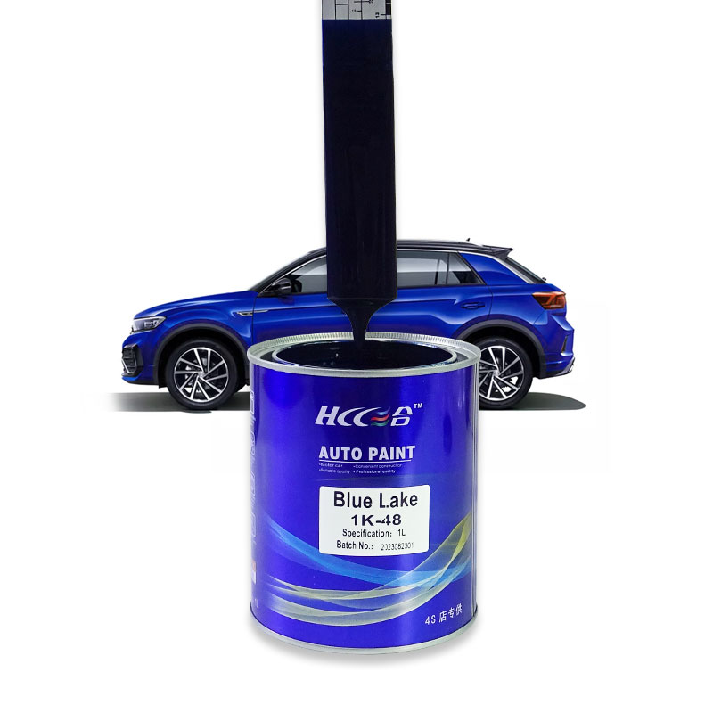 1K/2K Automotive Paint Repair Base Acrylic Paint Blue Application 1K/2K 自動車塗装修理ベースアクリルペイントブルー車両表面への塗布
