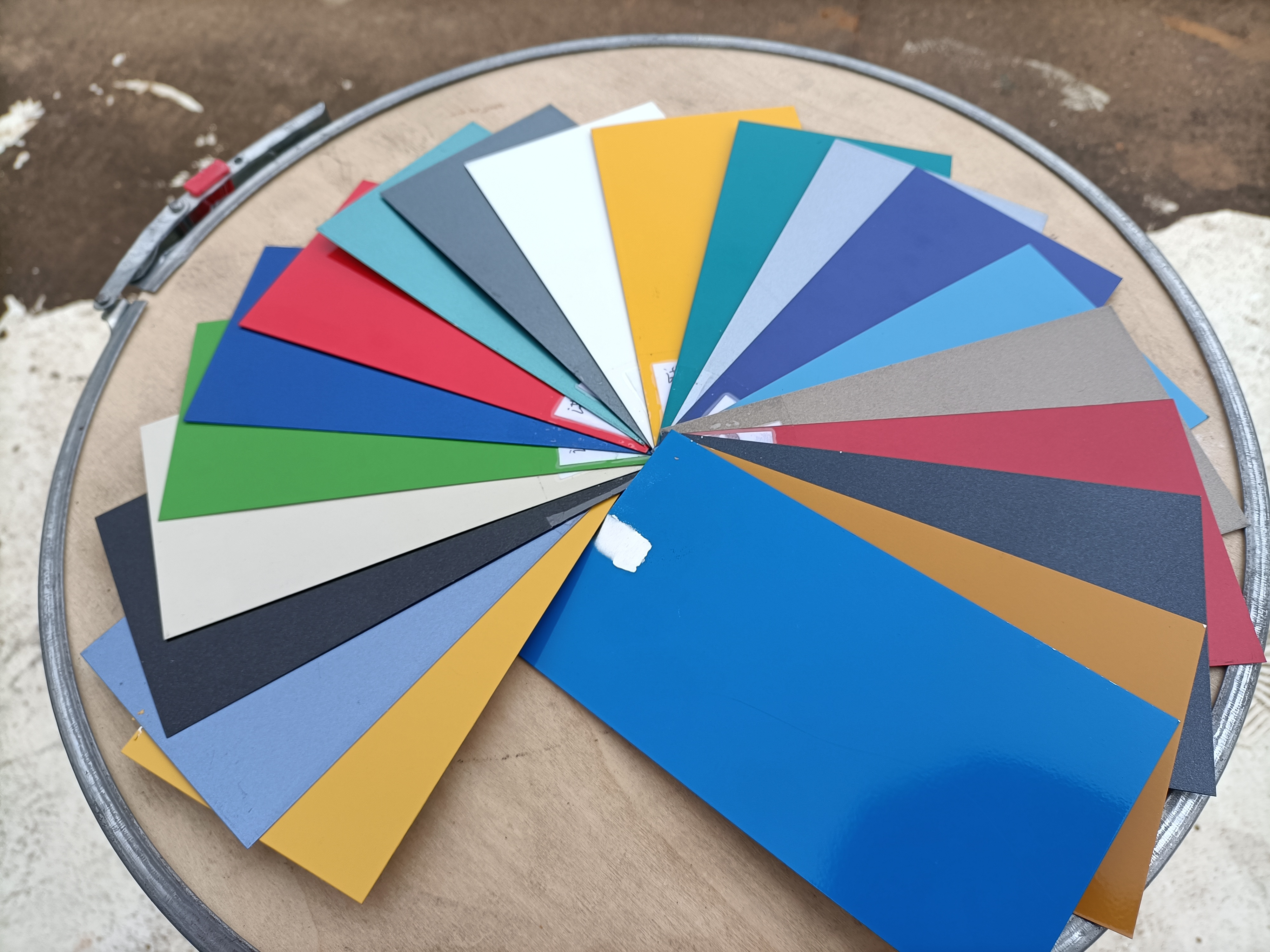 Stainless steel and aluminum coating application example