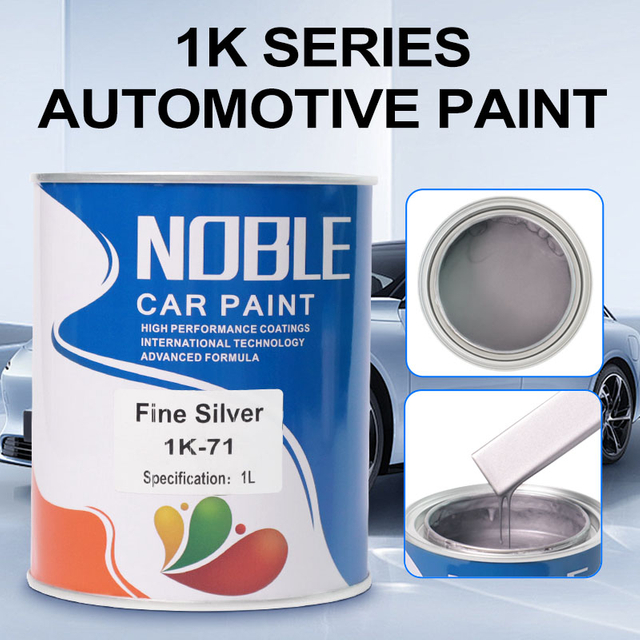 Dual-Tone Fine Grain Silver Automotive Paint