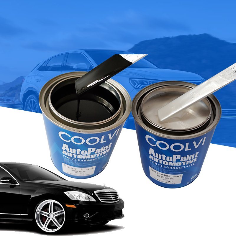 High Applicability Good Coverage Acrylic Car Paint High Concentration Popular Car Paint HS 2K Extra Black