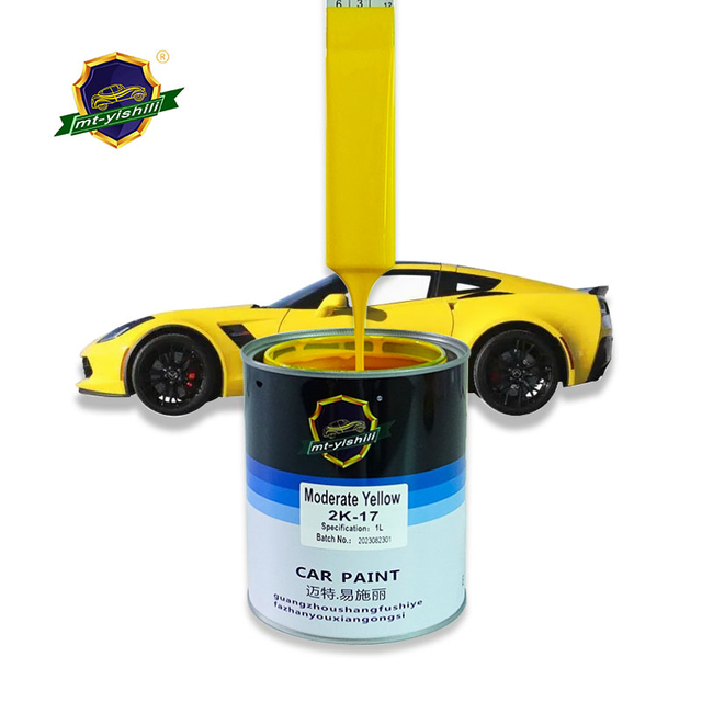 2K Acrylic Car Paint Medium Yellow