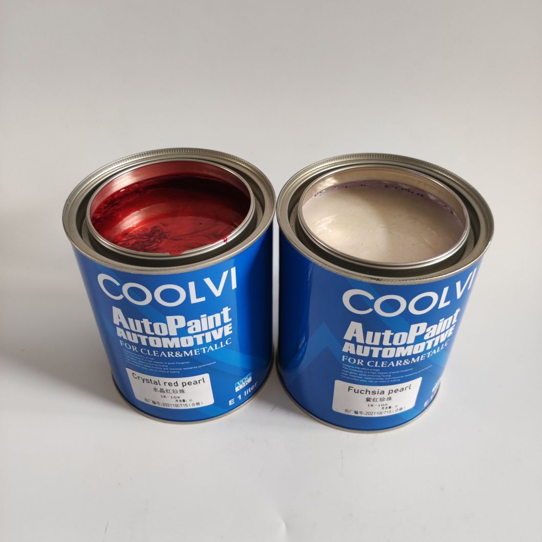 1K/2K High Gloss Acrylic Pearl Silver Paint Auto Repair Paint Factory Direct Sales