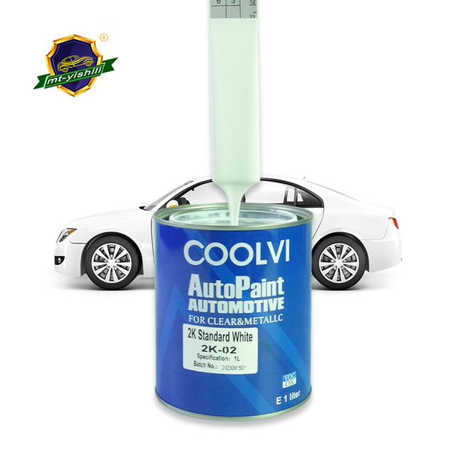 High gloss Super pure white 2K-02 acrylic automotive paint