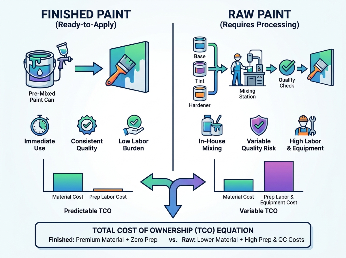 Industrial Paint Application and Mixing Comparison
