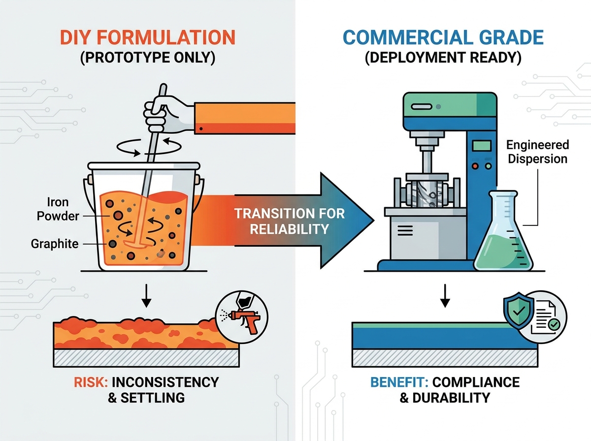 Industrial functional coating application and testing procedures