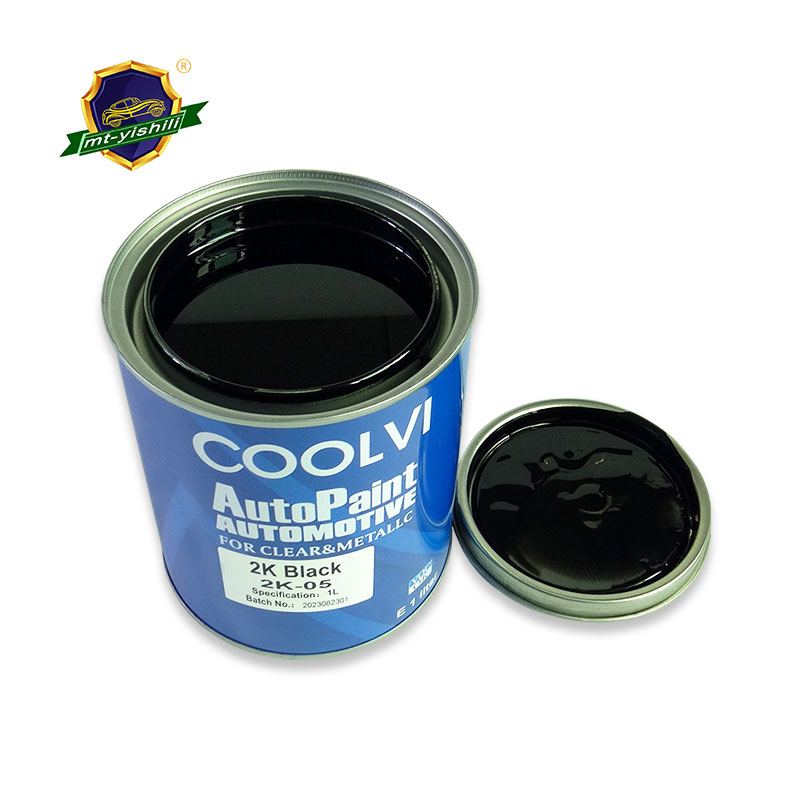 Pintura acr&iacute;lica 2K para coche acabado crom&aacute;tico medio negro internacional