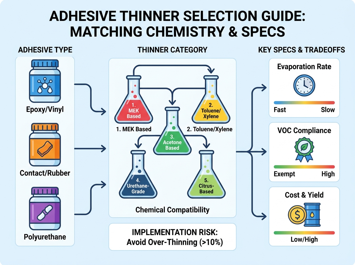 Adhesive thinner