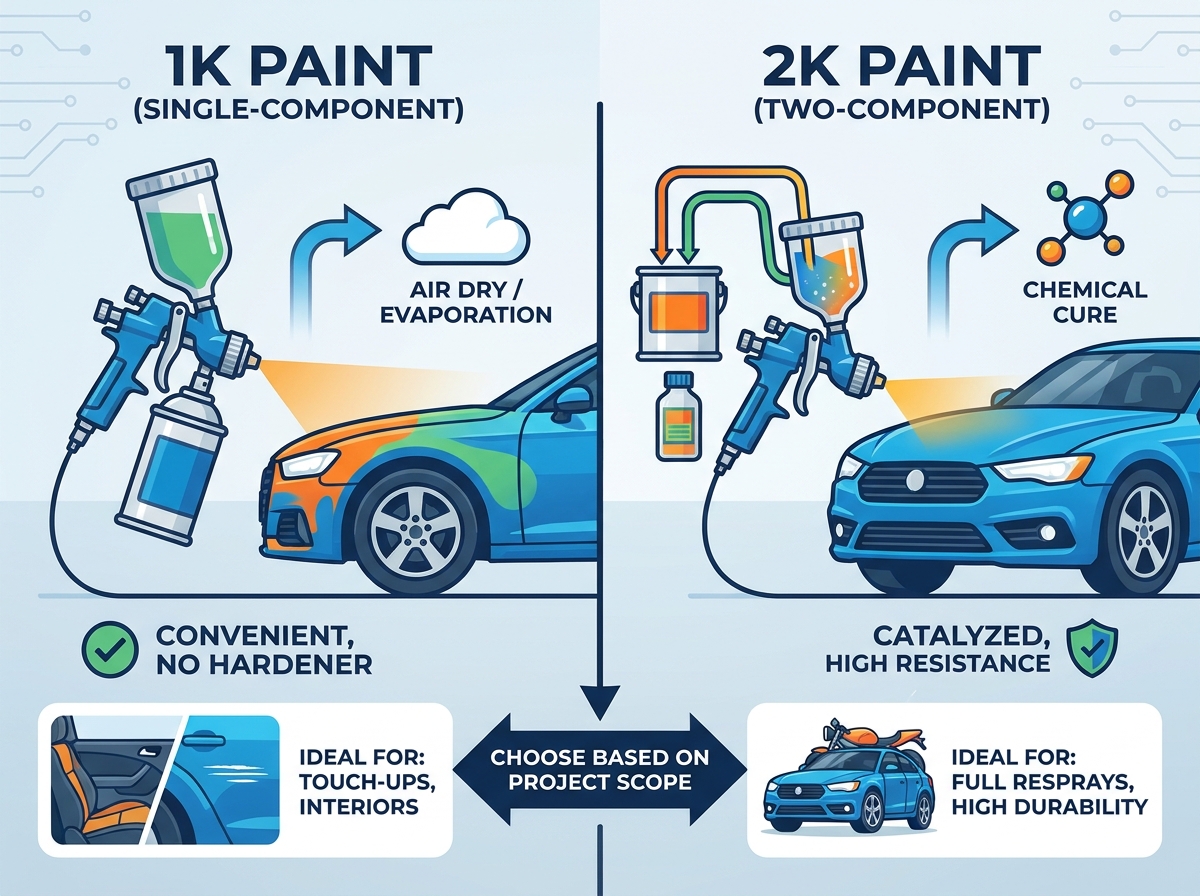 1K Car Paint Application