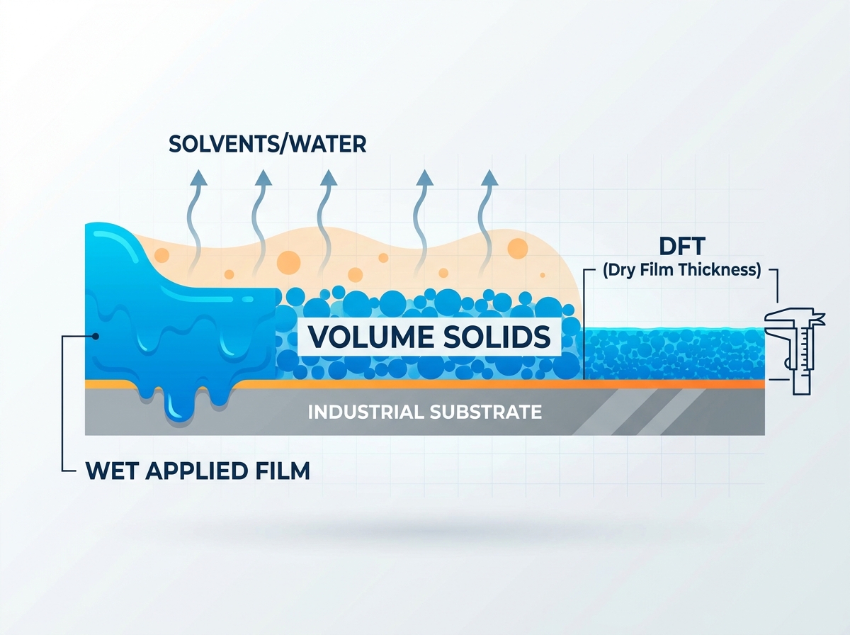 Commercial coating application and surface preparation on an industrial substrate